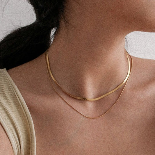 Double Herringbone Necklace
